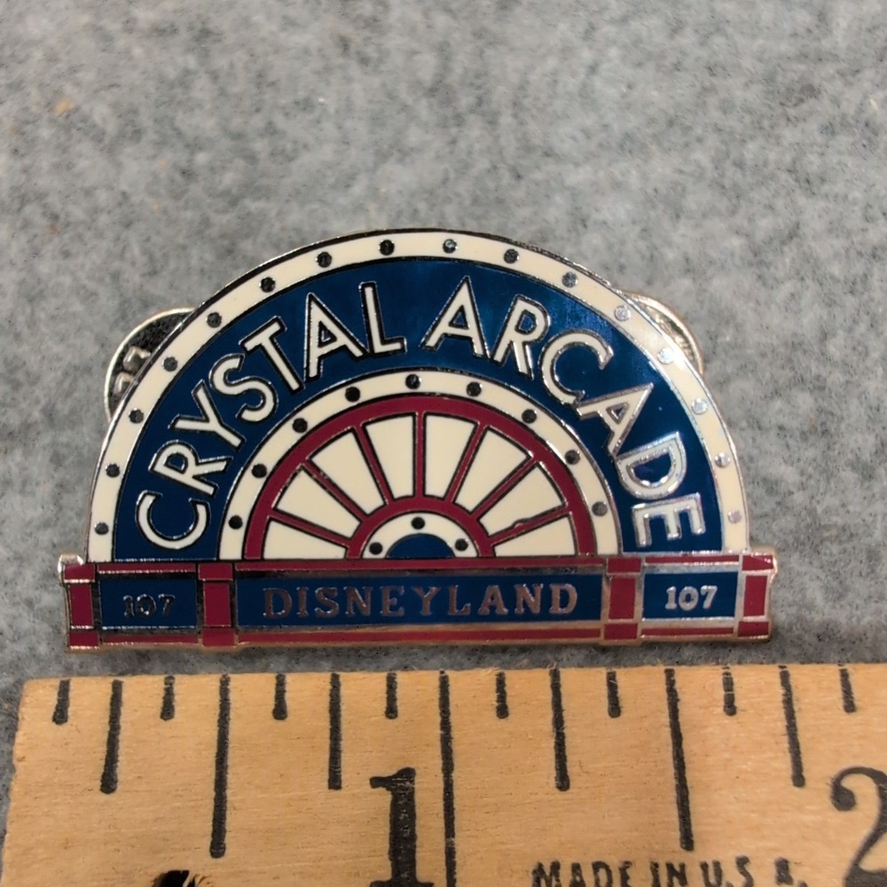 Disney Disneyland Crystal Arcade 107 Enamel Pin Main Street USA Souvenir - Picture 2 of 3